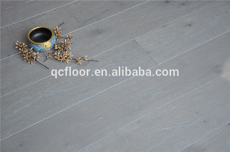 Greenvills home modern construction floor, different styles brushed flooring for customers, self-developed silver washed floors