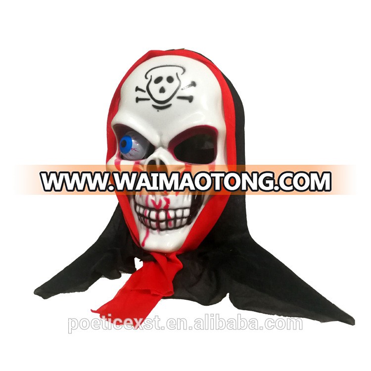 PoeticExst Full Face Big Ghost Masks Plastic Unisex Vampire Masks Pirate Halloween Masks