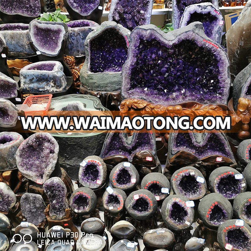 Natural High Quality Agate Cornucopia Agate Geode for Home Decor