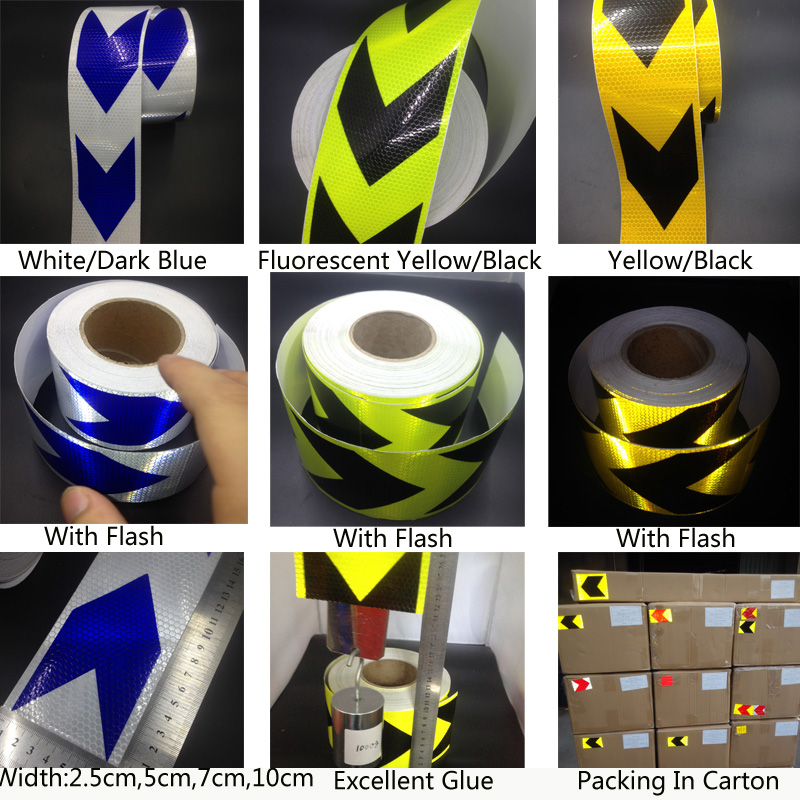 PVC Arrow Reflective Car Stickers For Safety