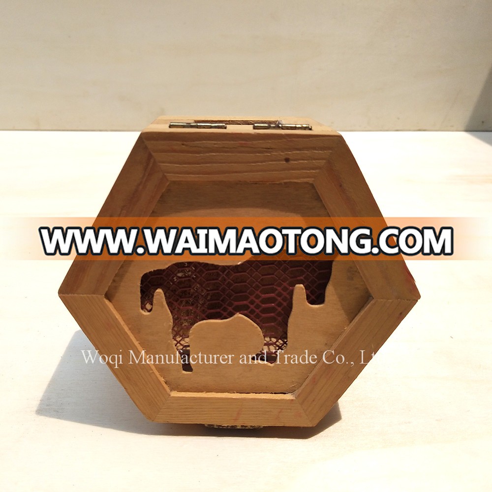 Woqi Elegant gift box . Art nouveau style. Laser cut Wood boxes Chrismas gift