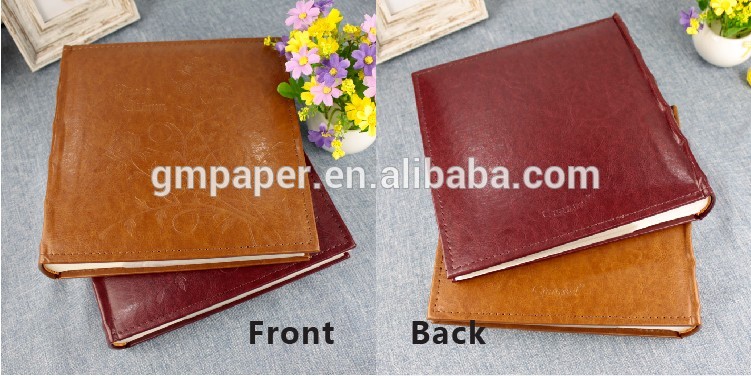 GuanMei Book Bound 4D 2up Photo Album With PU Leather Cover album 50 Sheets photo album