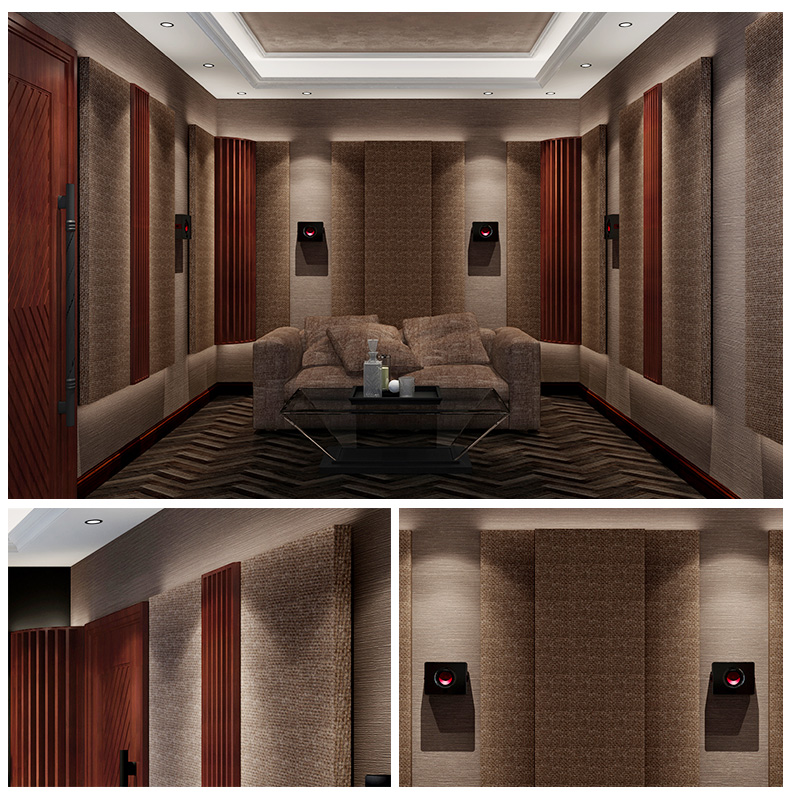 Wall absorb middle and high frequency acoustic decoration panel for living room