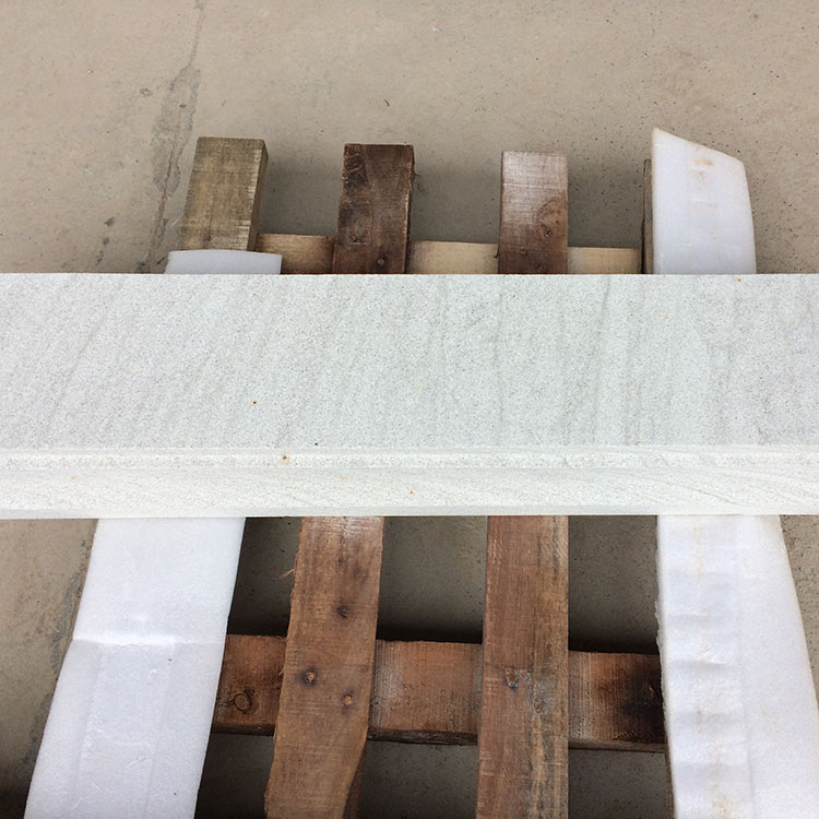 Natural Color White Sandstone Paving For External Decorative