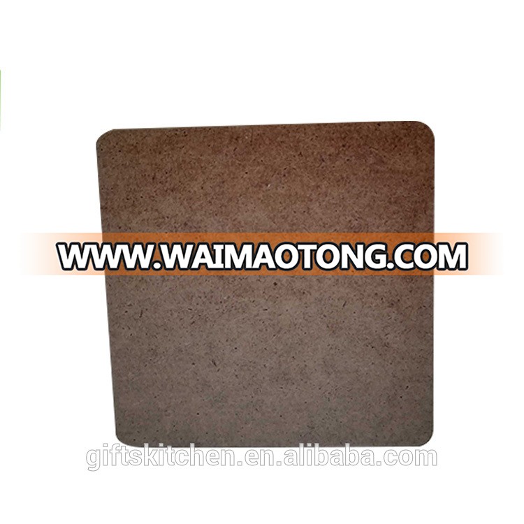 Custom Bulk Blank Square Cup Pad MDF Coaster/MDF Placemat