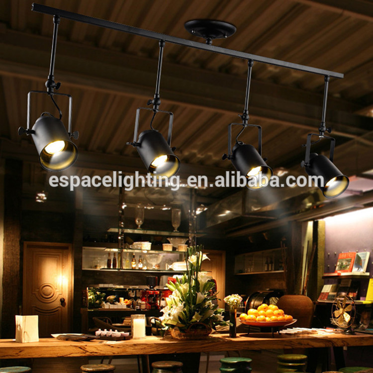 Industrial Black Retro Metal LED Spot Garage Ceiling Lights