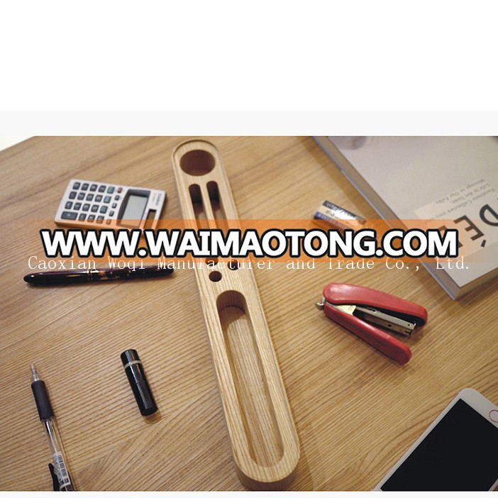 2017 High quality solid wood different shapes custom phone stand holder with logo table organizer