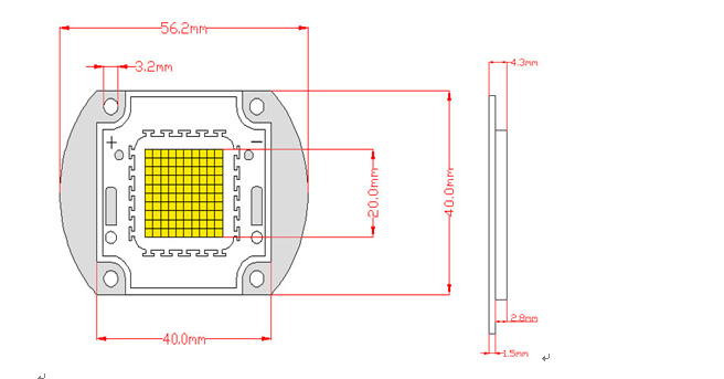 High Power 10W 20W 30W 40W 50W 60w 70w 80W 90w 100W 200W 500W Purple UV LED Chip 380nm-385nm-390nm