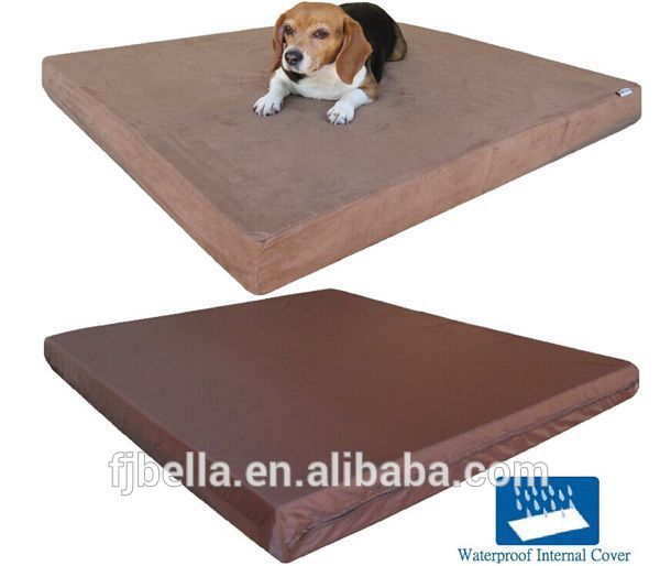 Eyelid Design MicroSuede Cover Memory Foam Pet Dog Bed Inside Waterproof Cover