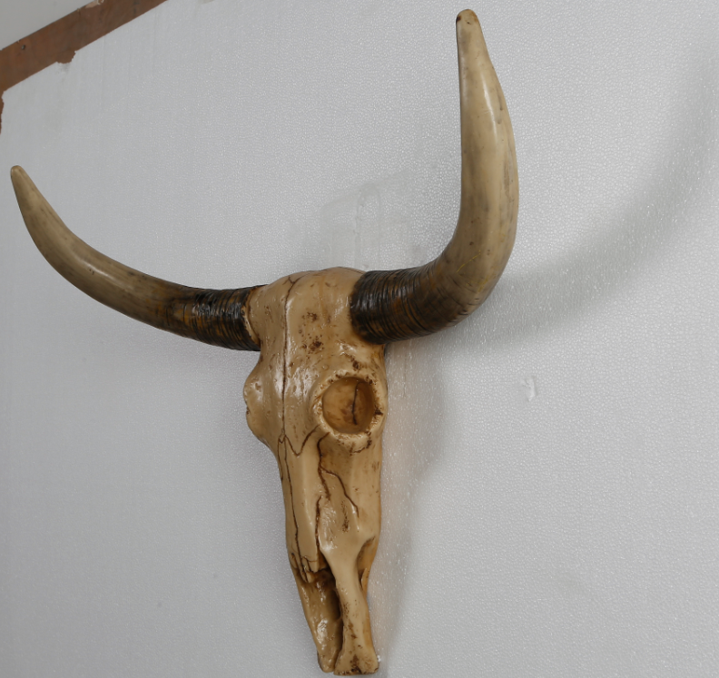 Brown resin Bull skulls Wall Decor Large Bison skulls