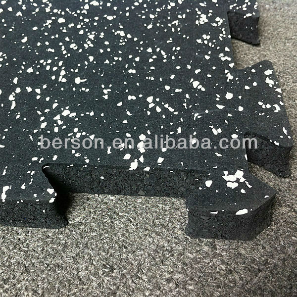 Loose laid Gym Rubber Puzzle mats