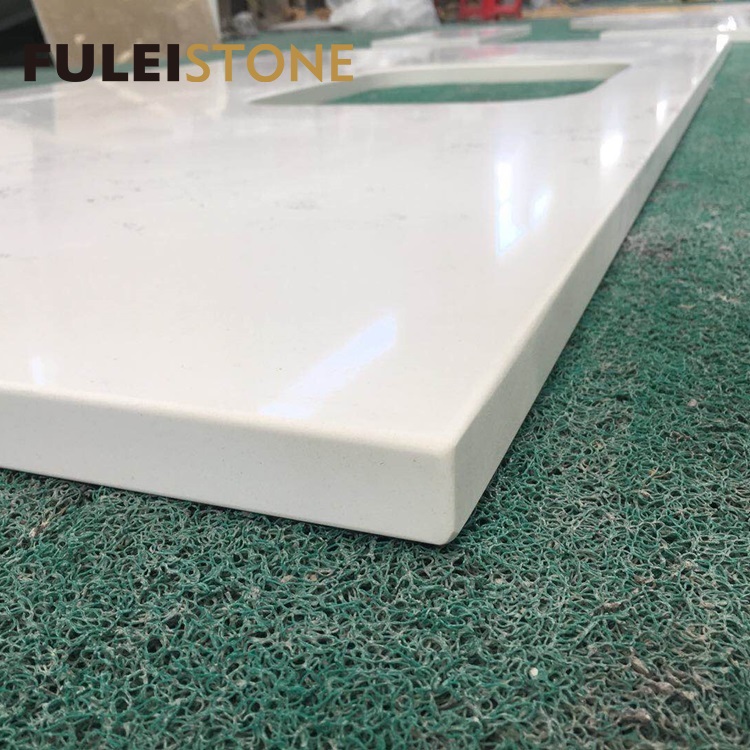 Good quality Artificial white quartz countertop for kitchen