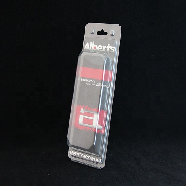 transparent PET PVC clamshell cellphone  packaging trays