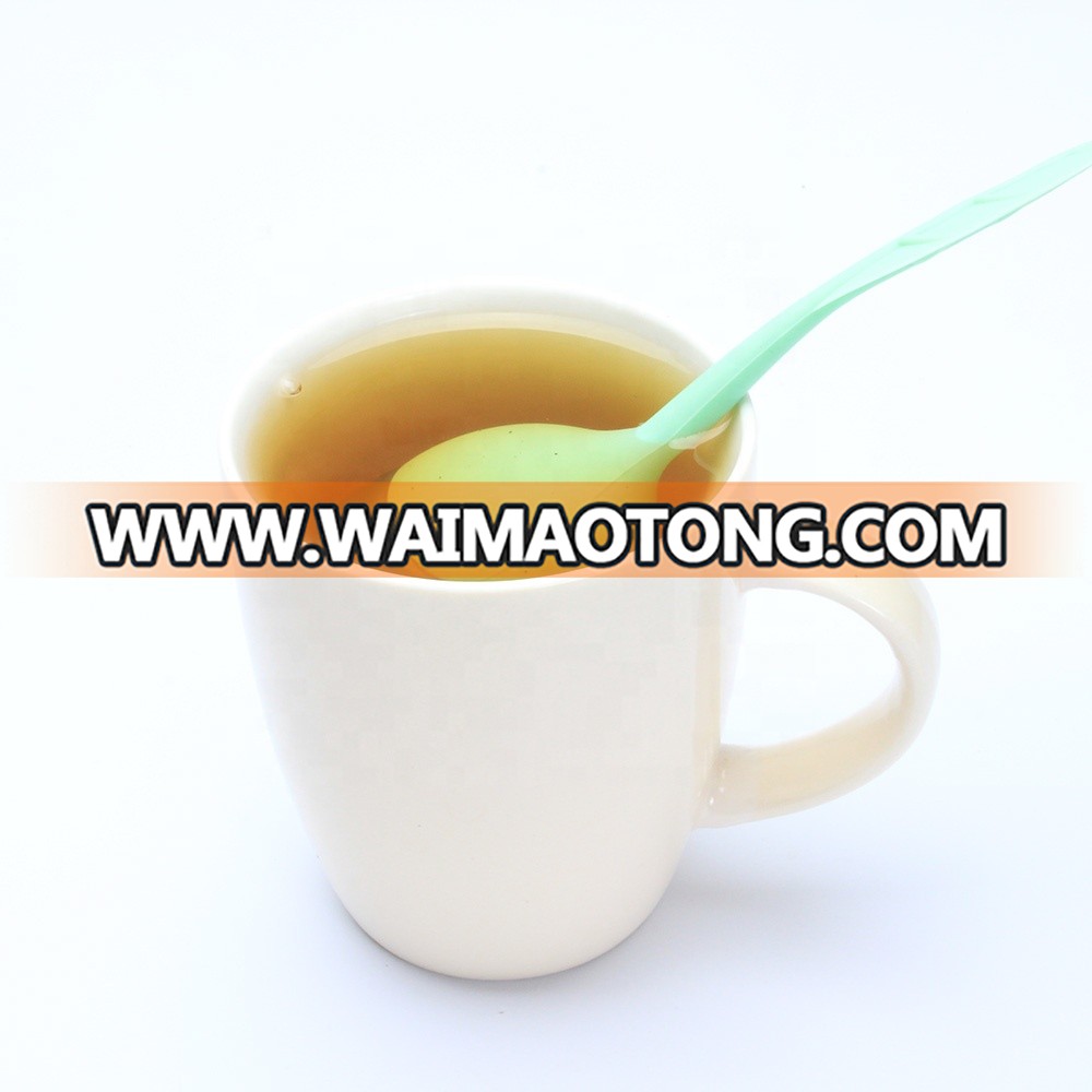 Hot sale fine hole Silicone Leaf Tea Infuser with silicone drip