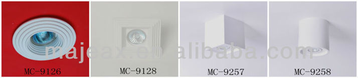 Commercial gypsum gu10 suspended ceiling lighting