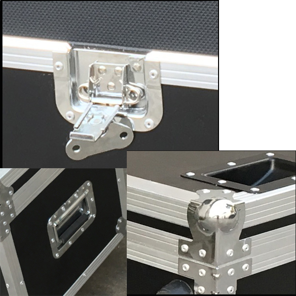 Aluminum Road ready trunk Flight case for Floor Lamp LED lighting