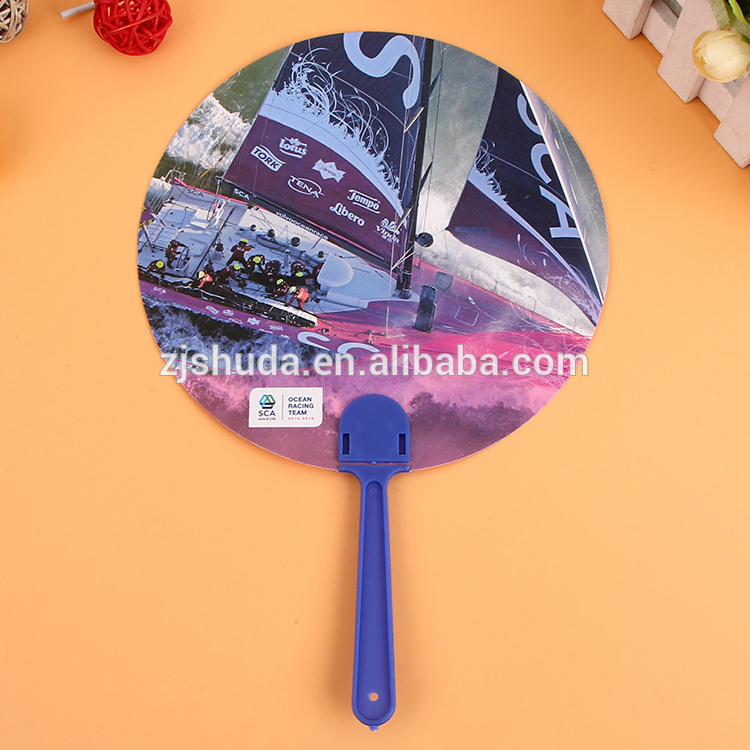 Eco-Friendly Pp Plastic Hand Fan For Ad