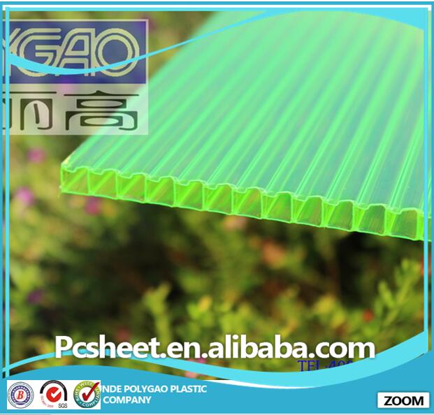 building material Plastic Twin Wall Alveolar Polycarbonate Sheet