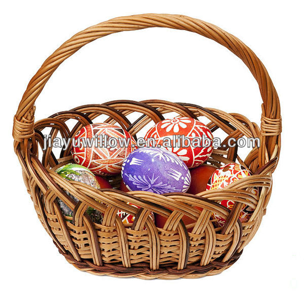 Small round willow easter egg Basket wholesale