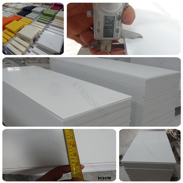 Custom Sizes and Colors Acrylic Solid Surface Sheet with 3680 * 760mm 12mm