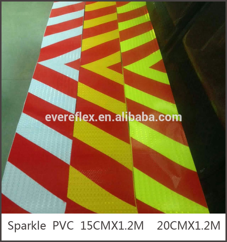 PVC Sparkle Reflective Chevron Striping for Vehicles