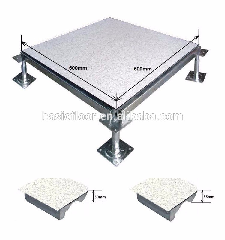 Wholesale products anti-static steel raised floor without black edge