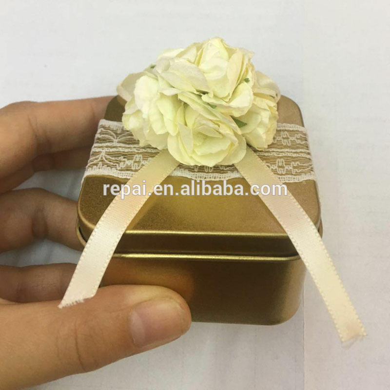 Wedding favor sugar box Tin Wedding favour favor box DIY box