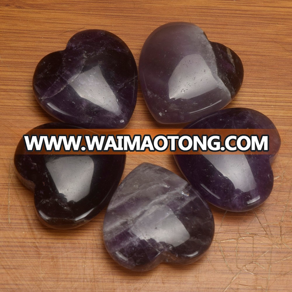 Amethyst geode hearts crystal hearts wholesale