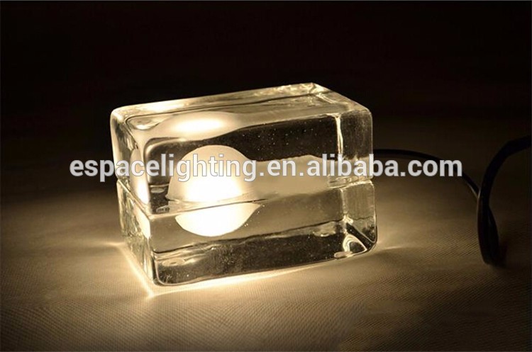 Fancy led G9 holder clear color modern table lamp