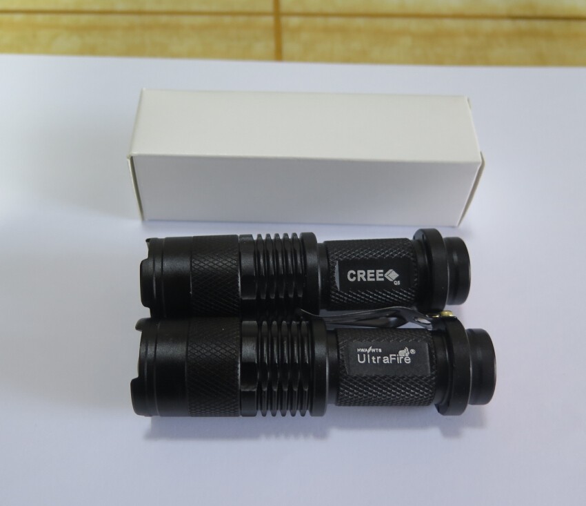 Mini Flash Light  Q5 1200 lumens 3 Modes LED Flashlight Adjustable Focus Lantern Portable Lights Hunting Spotlight AA 14500