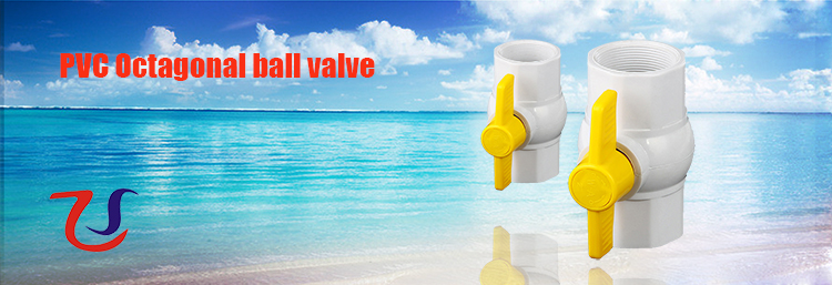 Farm irrigation water supply ball valve fittings plastic octagonal compact ball valve