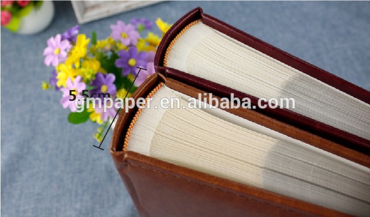 GuanMei Book Bound 4D 2up Photo Album With PU Leather Cover album 50 Sheets photo album