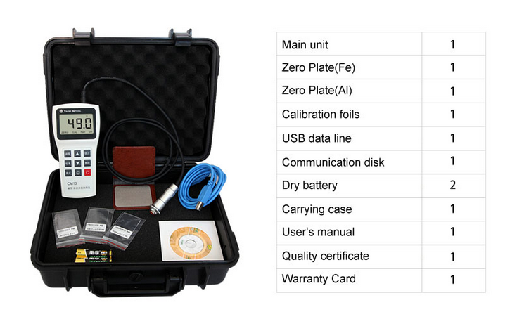 high accurate digital thickness gauge portable paint thickness gauge