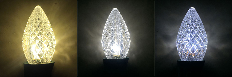 Dimmable Faceted Replacement Bulb C7 LED Christmas Light Bulb