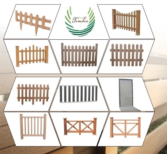 Good appearance anti aging WPC fence suitable for garden