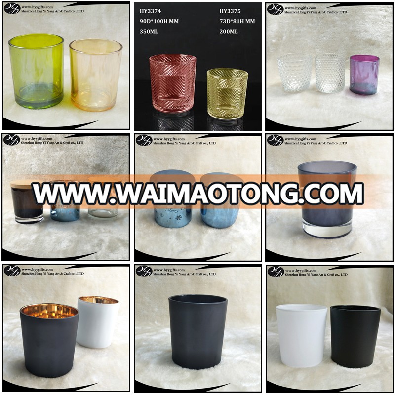 wholesale Customized  purple metal candle jar 400ml