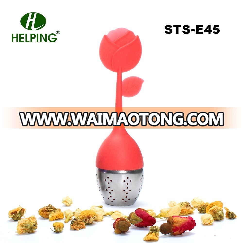 Wholesale Silicone Custom Tea Infuser and Stainless Steel Tea Filter Strainer,Tea Accessories