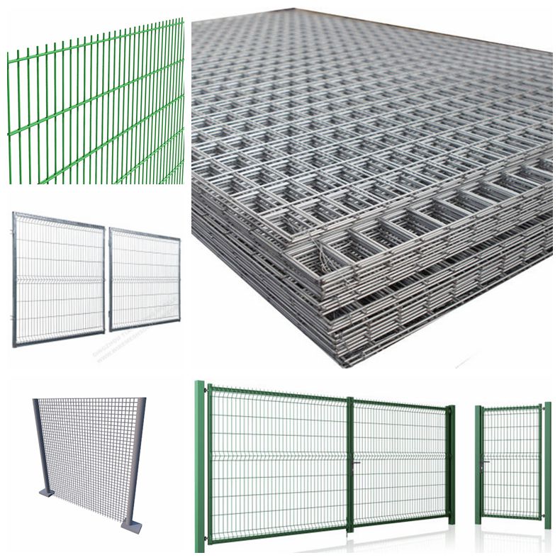 cold galvanized pvc coated double loop wire mesh fence factory