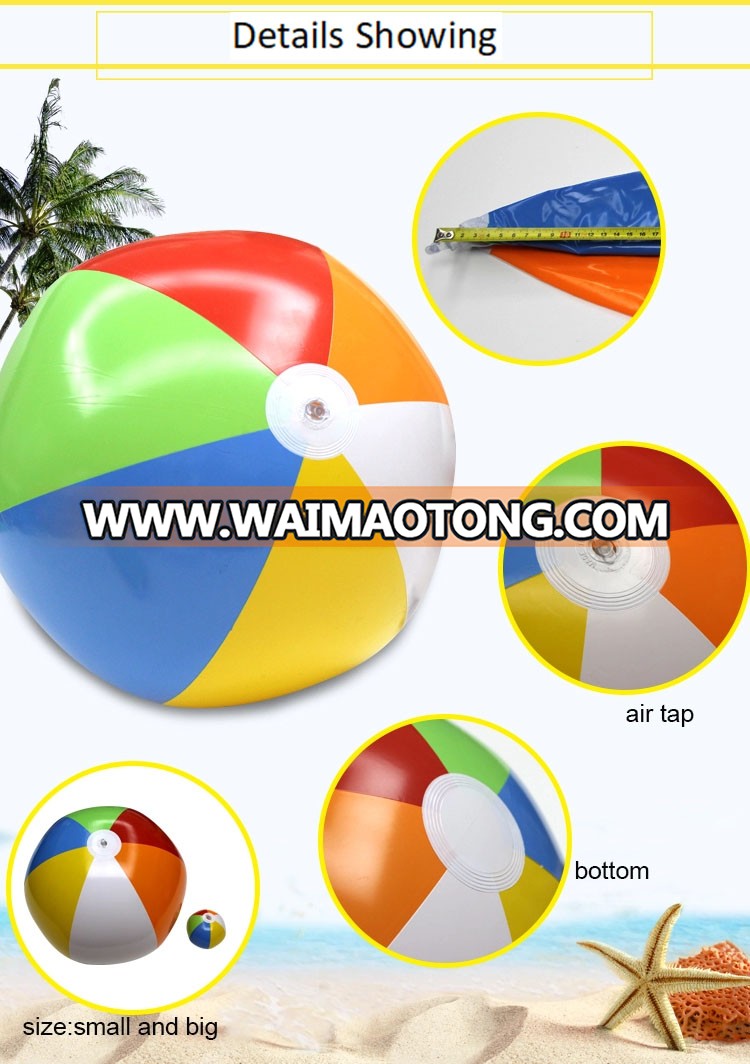 EN71 standard 16inch plastic beach ball for PVC baseball inflatable ball