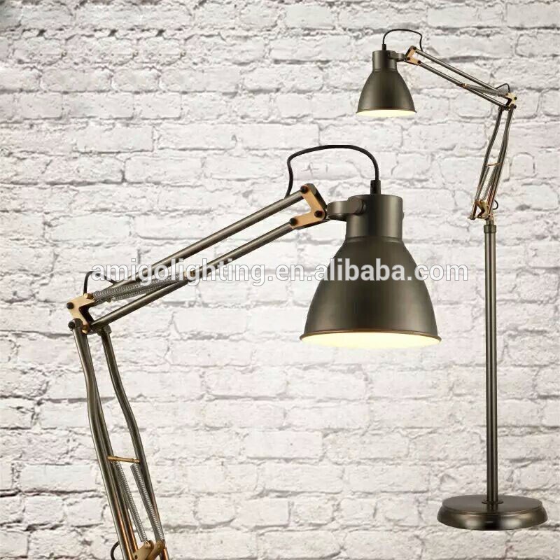 unique vintage industrial led floor lamp IF50 black