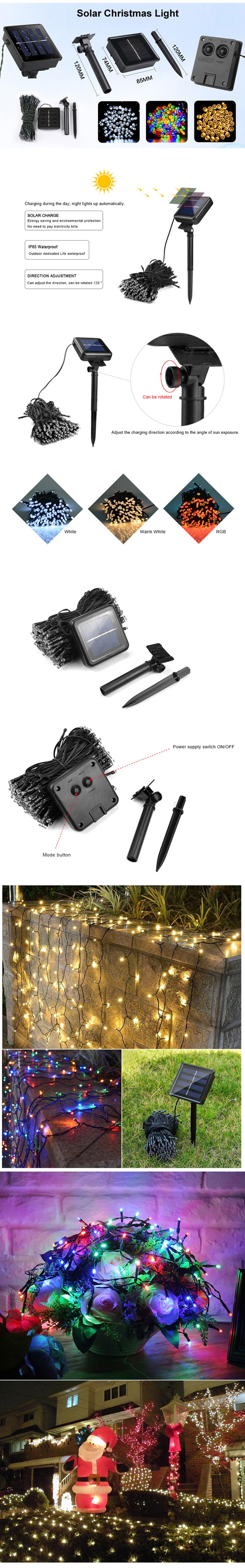 IP65 Waterproof solar power Fairy String Lights 2 Years Warranty LED garden solar light