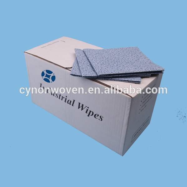 Low lint Polyester Wood pulp cleaning cloth