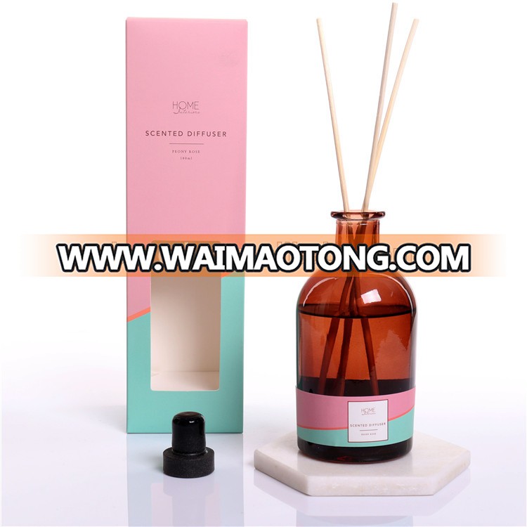 rattan stick with round bottle customised reed diffuser