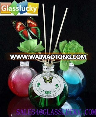 100ml colorful glass perfume bottles in round