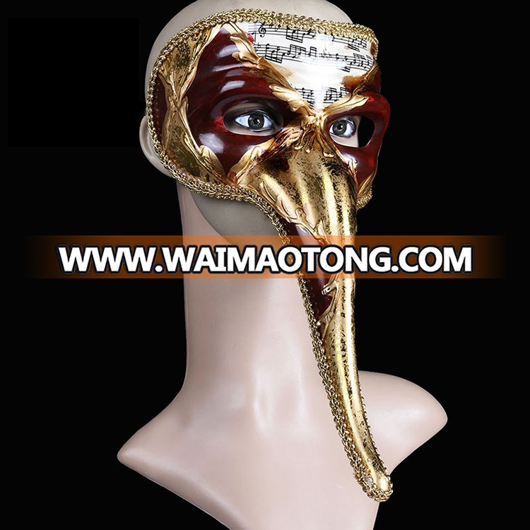 PoeticExst   Halloween Party  Long Nose Mask Antique Venetian Masquerade Masks