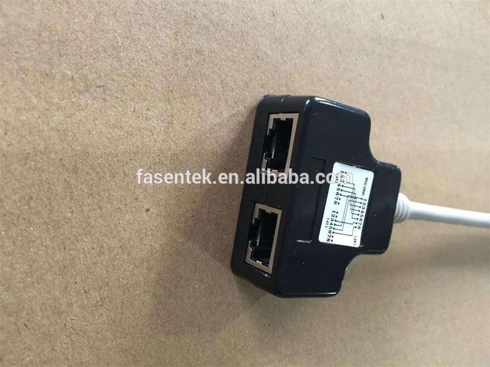 RJ45 Shielded Network Cable Splitter Customized Wiring Connecton is Welcomed