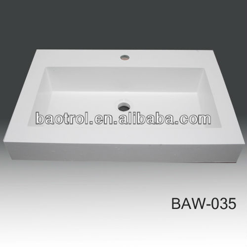 gel coat resin pedestal basin new,solid surface pedestal sink