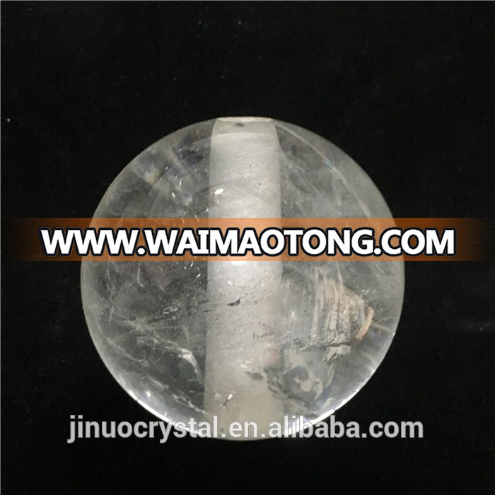 Wholesale Natural quartz crystal ball with holes for home decoration crystal balls with holes chandeliers