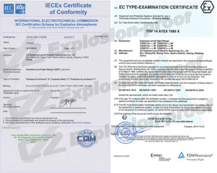 New design ATEX IECEX certificated Explosion proof LED 30W 45W 60W led light