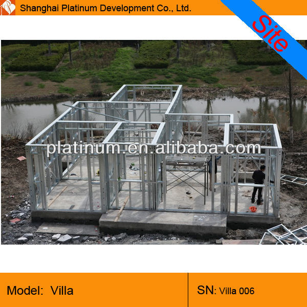 European style steel prefab villa with CE certificated